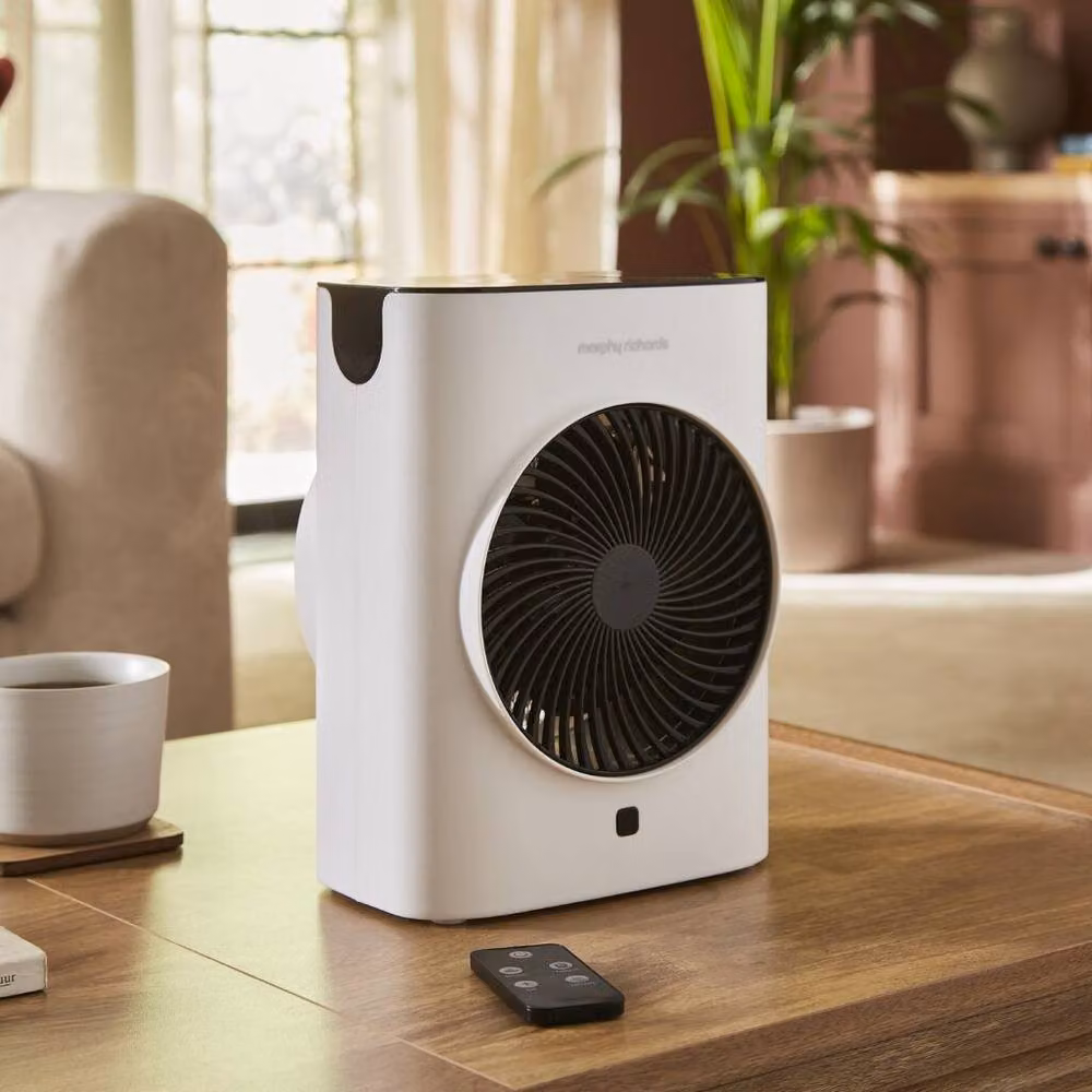 Morphy Richards HeatFlux 2kW Upright Fan Heater with Remote Control and Thermostat, White – 9