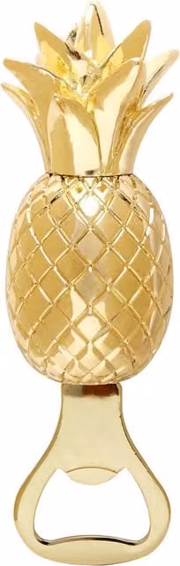 Orsina Modern Retro Pineapple Bottle Opener in Gold