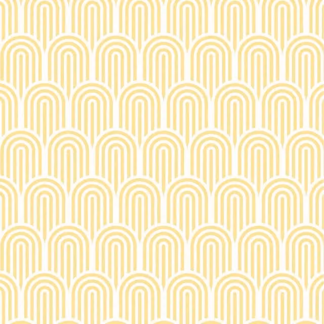 Hoopla Walls Abstract Geometric Art Deco Wallpaper in Yellow