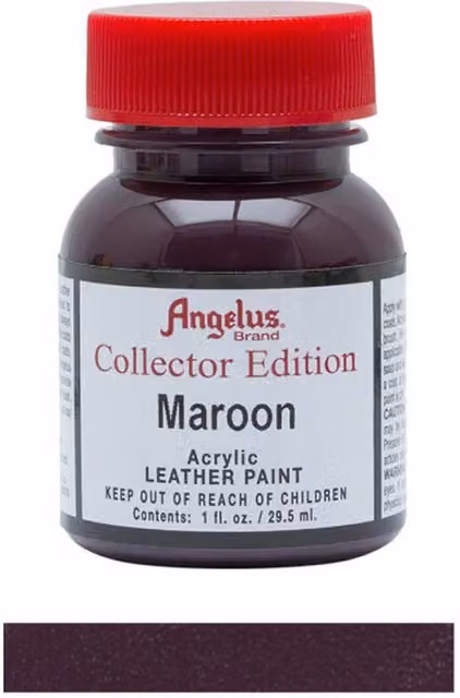 Angelus Acrylic Leather Paint Collector Edition Maroon 1oz