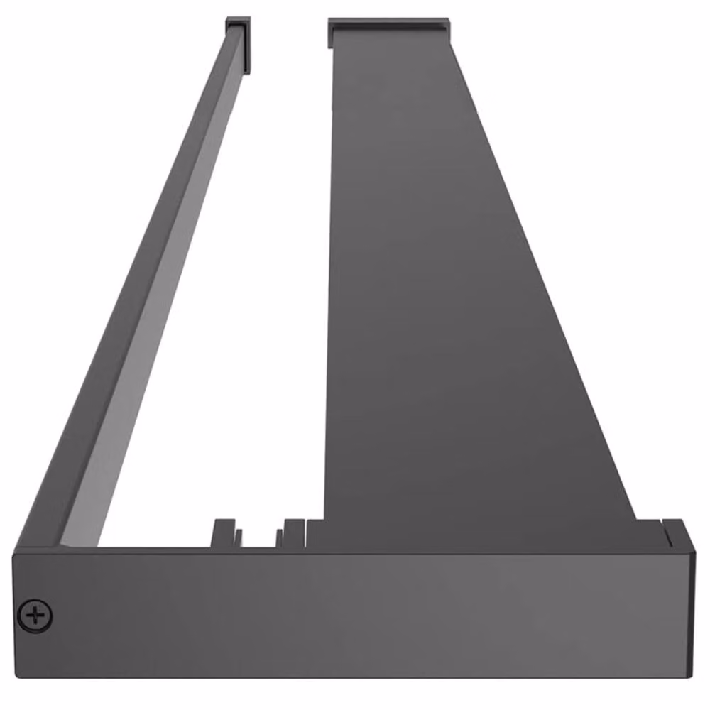 Berkfield Home Wall-Mounted Aluminium Shower Shelf in Matt Black, Width: 118 cm – 3