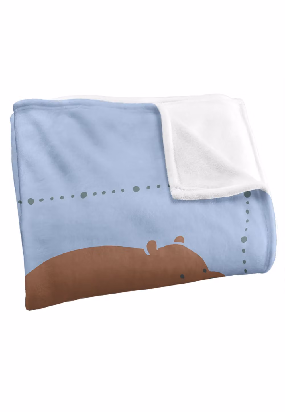 Cartoon Network We Bare Bears Grizz Pan Pan Ice Bear Super Soft Silky Touch Throw Blanket, White, W: 152 cm, D: 127 cm – 2