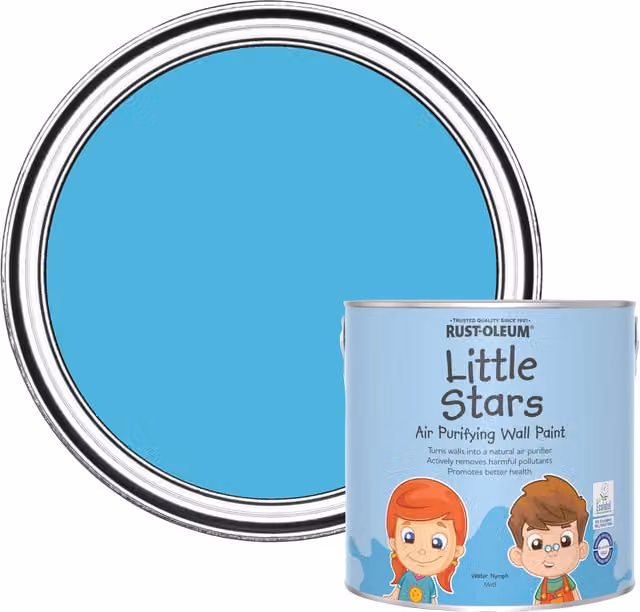 Rust-Oleum Little Stars Air-Purifying Water Based Wall Paint in Blue, 2.5L