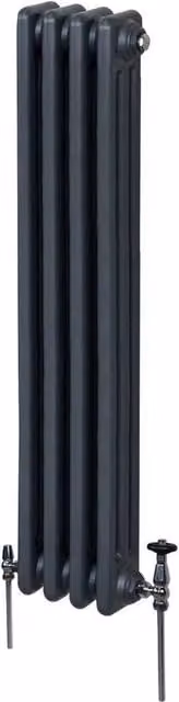 Monstershop Traditional 3 Column Steel Radiator in Anthracite Grey, H x W x D: 150 x 20.2 x 10 cm