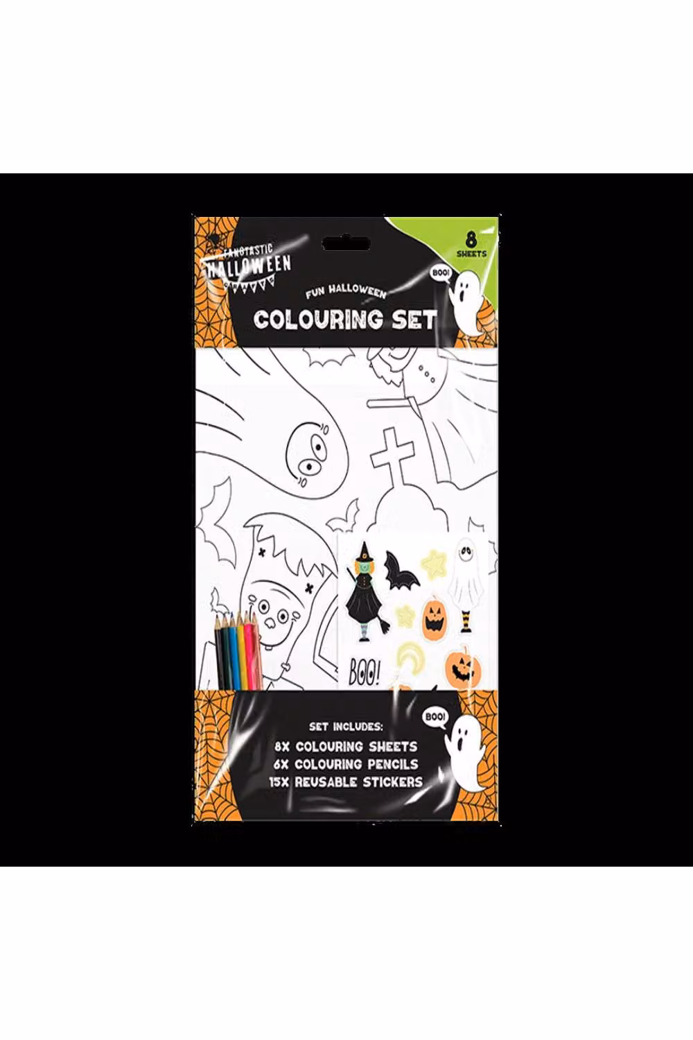 KDMD Halloween Colouring Set for Adults, 6 Pack, White – 2
