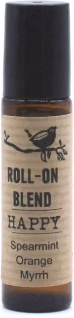 KDMD Agnes + Cat Happy Essential Oil Roll-On Uplifting Aromatherapy in Brown
