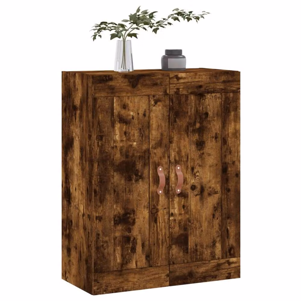 Berkfield Home Wall Mounted Smoked Oak Cabinet in Brown, W/D/H: 69.5 x 34 x 90 cm – 4