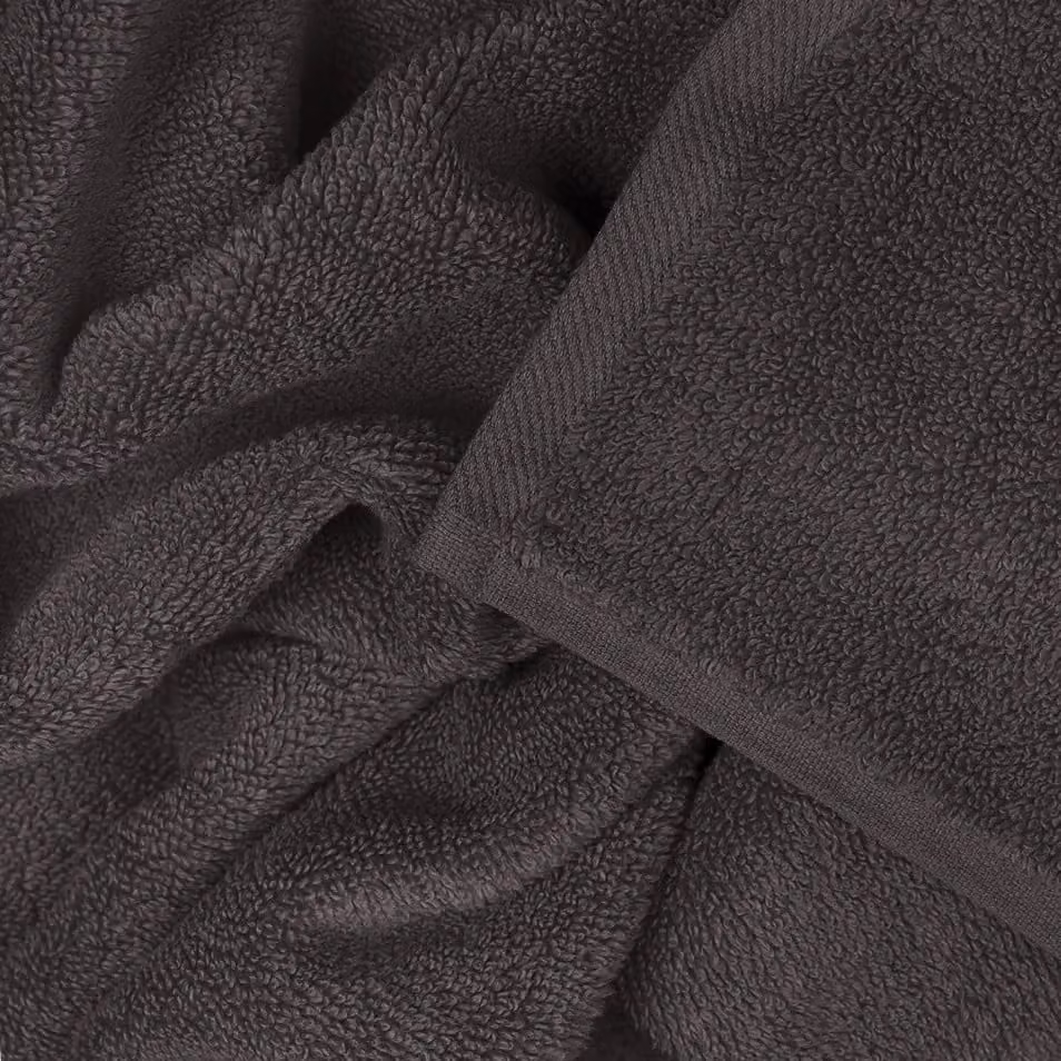 Allure Bath Fashions Luxury Zero Twist Egyptian Cotton Towel Set in Anthracite Grey, Pack of 2, W/H: 70 x 120 cm – 2