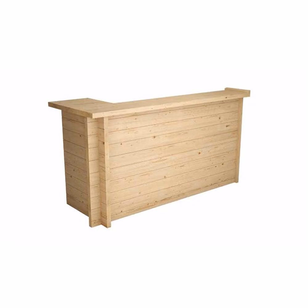 Lasita Maja Ltd The Bar Log Cabin Wooden Garden Room and Home Office in Beige, H: 103 cm – 2