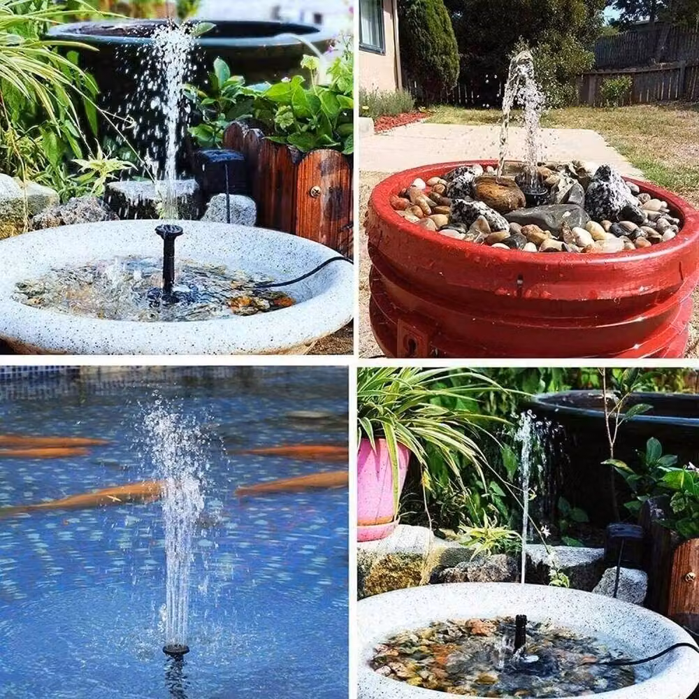FLAVORA Solar Submersible Fountain Pump in Black, W/D/H: 100 x 15 x 15 cm – 6