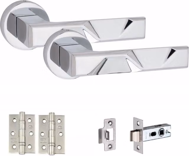 Golden Grace Internal Door Handle Set in Chrome