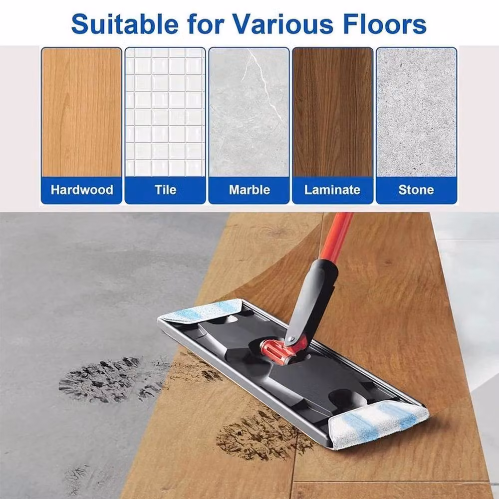 PAWNORA 4-Piece White Flat Mop Refill Pads – 3