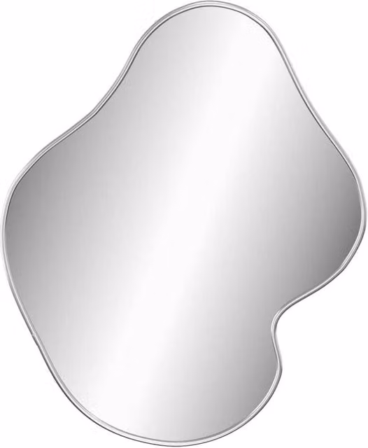 Berkfield Home Minimalist Rectangular Wall Mirror in Silver, W: 60 cm, H: 50 cm
