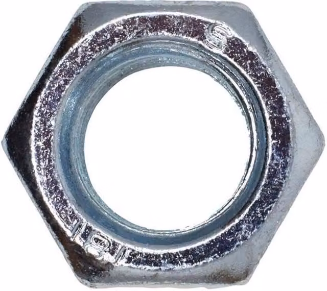 Metalmate M20 Hexagon Full Nut, Silver Galvanised Steel, Pack of 25 – 1