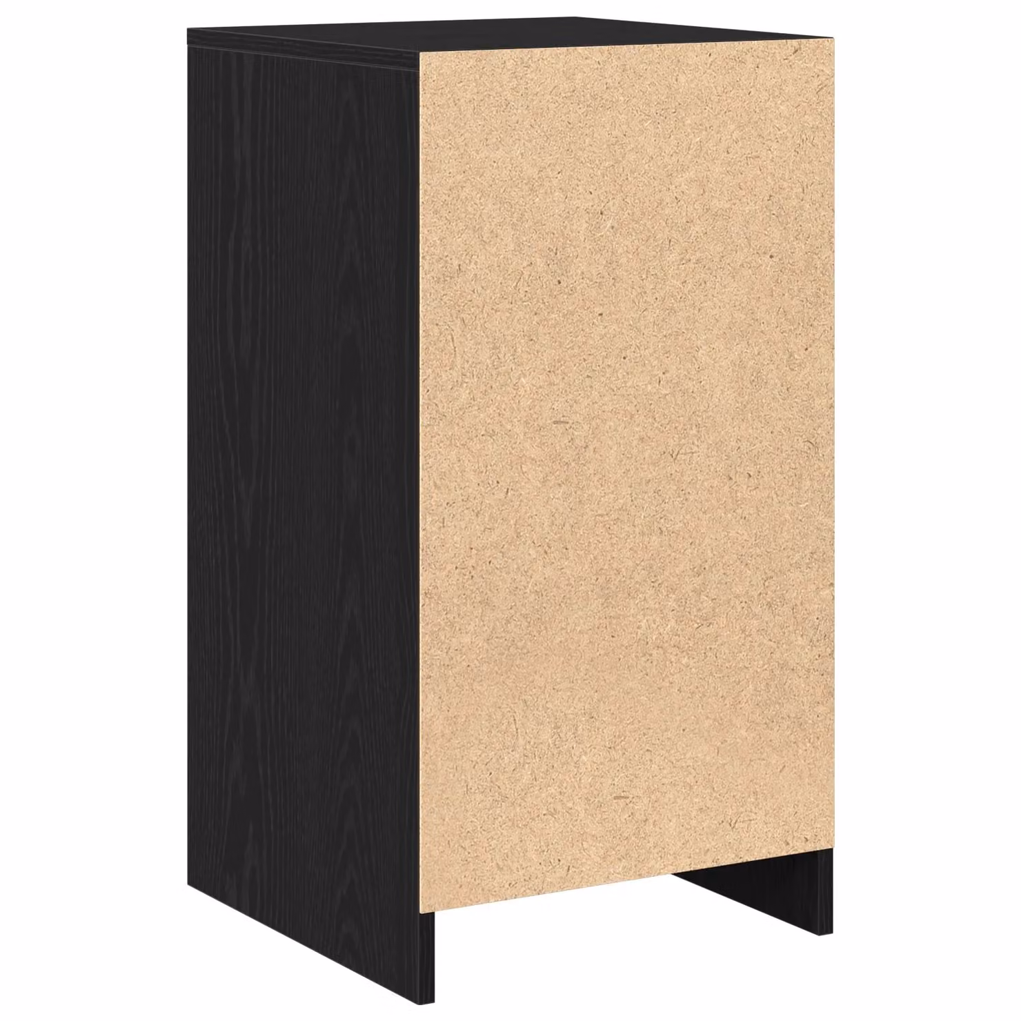 Berkfield Home Black Oak Sideboard in Matt MDF, W/D/H: 40 x 41 x 75 cm – 4