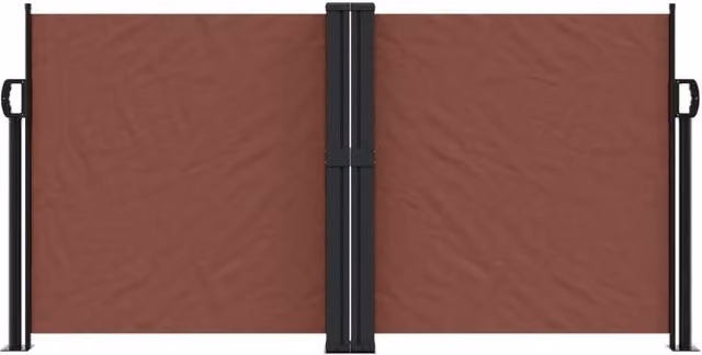 Berkfield Home Retractable Single Side Awning in Brown, W: 120 cm, D: 1200 cm
