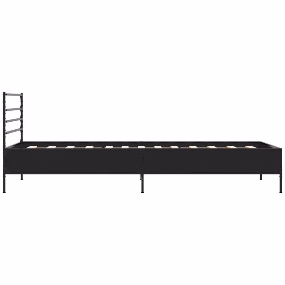 Berkfield Home Durable Single Bed Frame in Black, W/D/H: 90 x 190 cm – 2