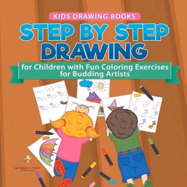 Speedy Kids Step by Step Drawing Books for Children, Multicolour