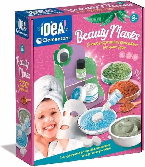 Clementoni Create Your Own Beauty Masks Kit in Pink and Green