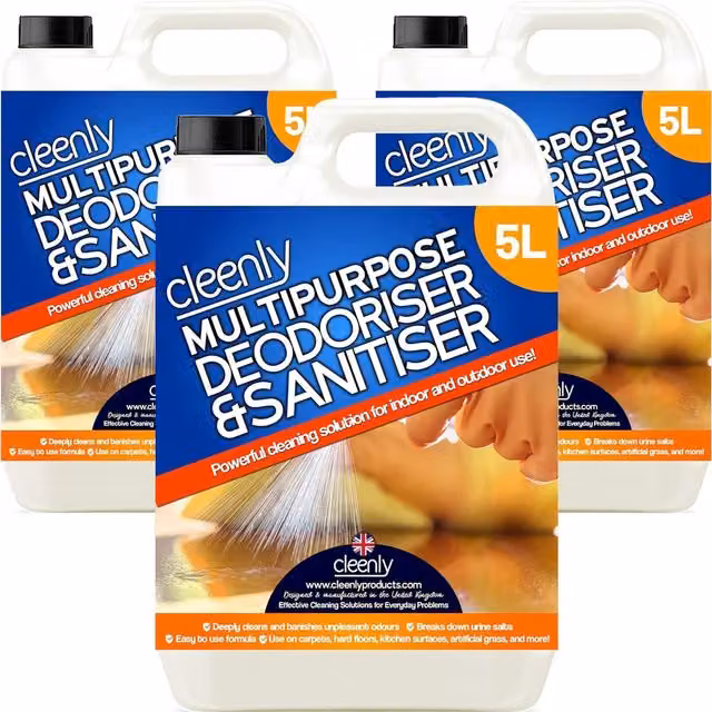 Cleenly Multipurpose Sanitiser and Deodoriser, Clear, 15kg