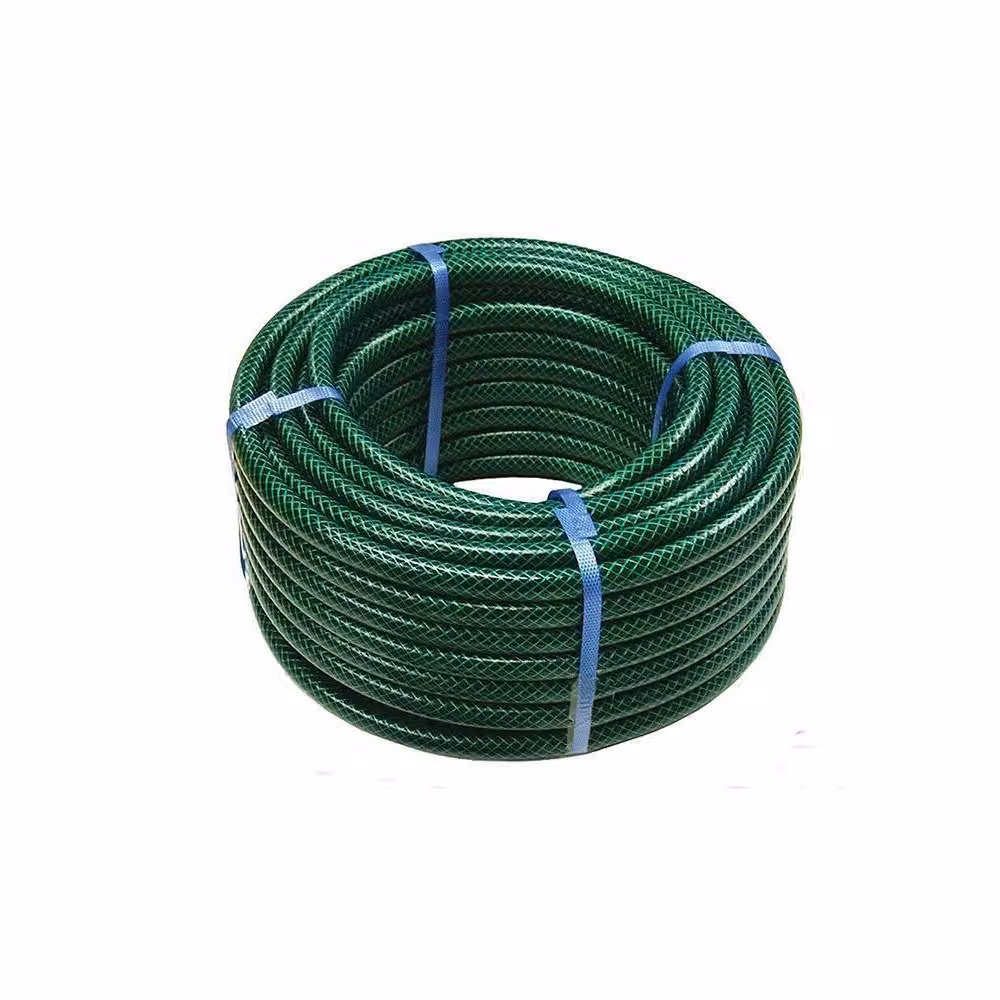 Faithfull Green Reinforced PVC and Polyester Garden Hose, 15m, 1/2 Inch Diameter – 5