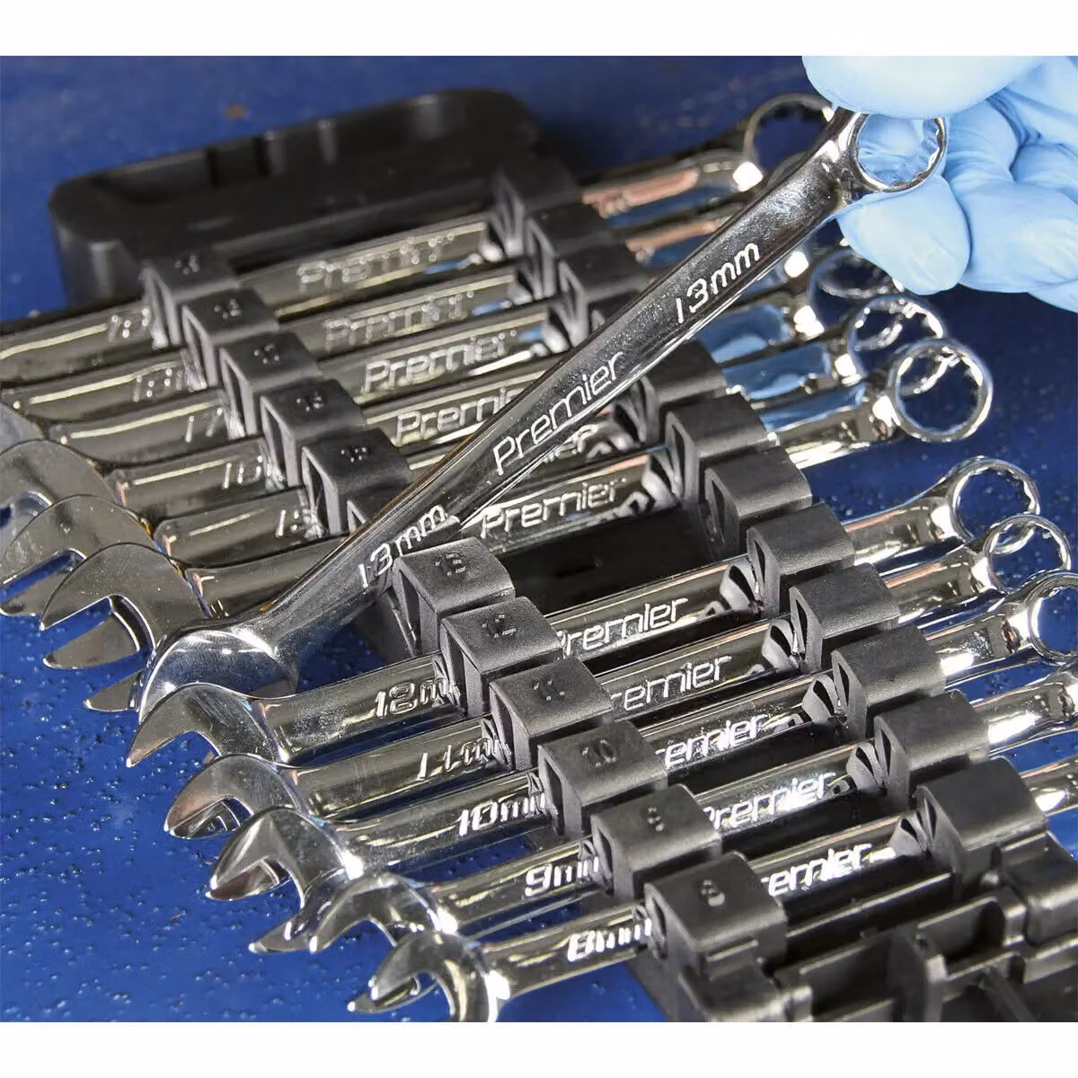 Loops 12-Piece Combination Hand Spanner Set, 8 to 19mm Metric, Silver and Multicolour Chrome Vanadium Nut Wrenches – 2