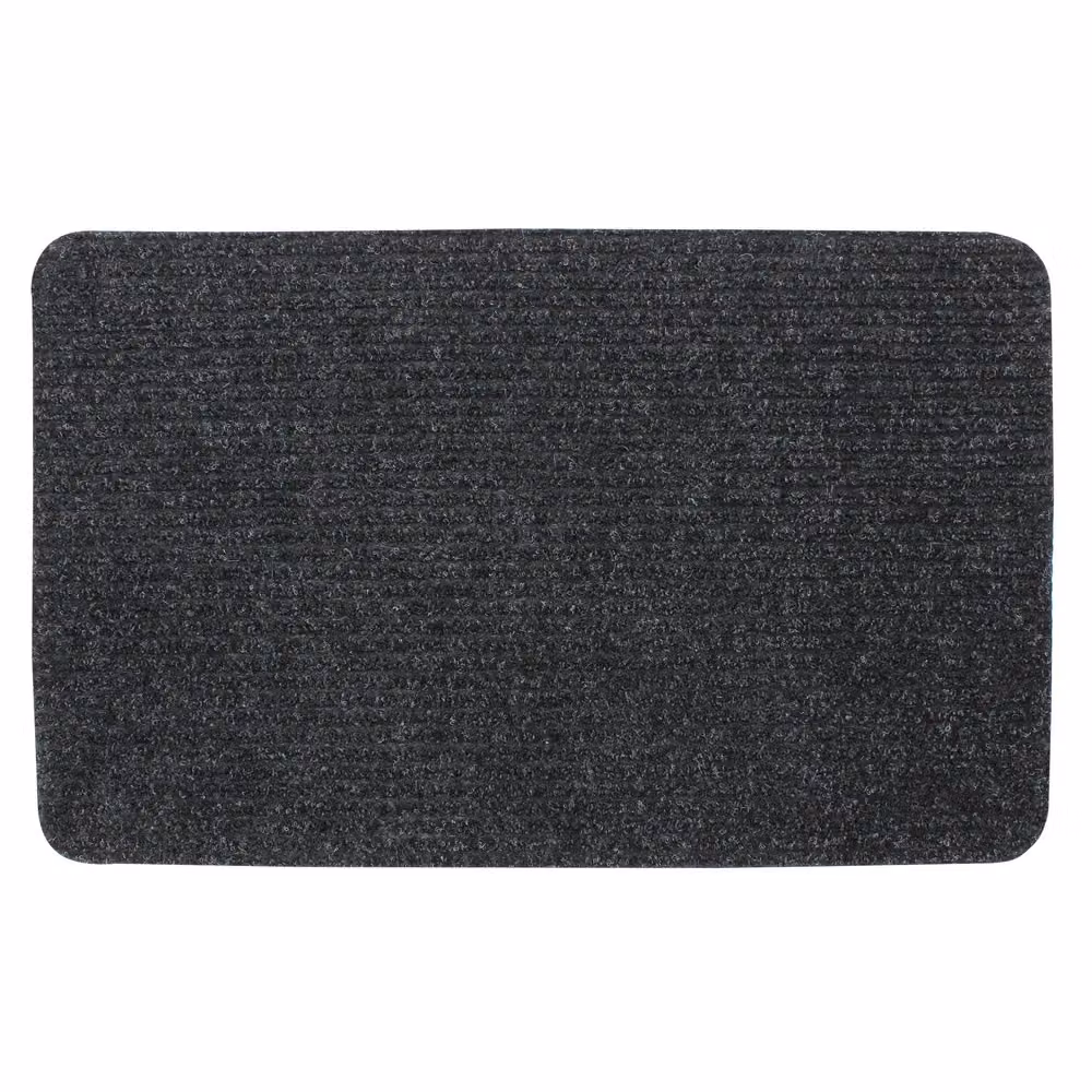 JVL Delta Scraper Door Mat, Anthracite Grey, W: 50 cm, D: 80 cm – 2