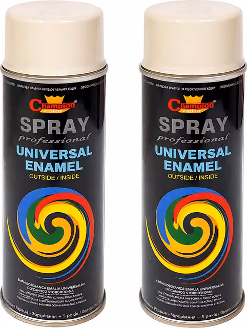 Sola 2 x 400 mL Pure White Glossy Universal Enamel Spray Paint, Quick Drying and Opaque for Metal and Wood