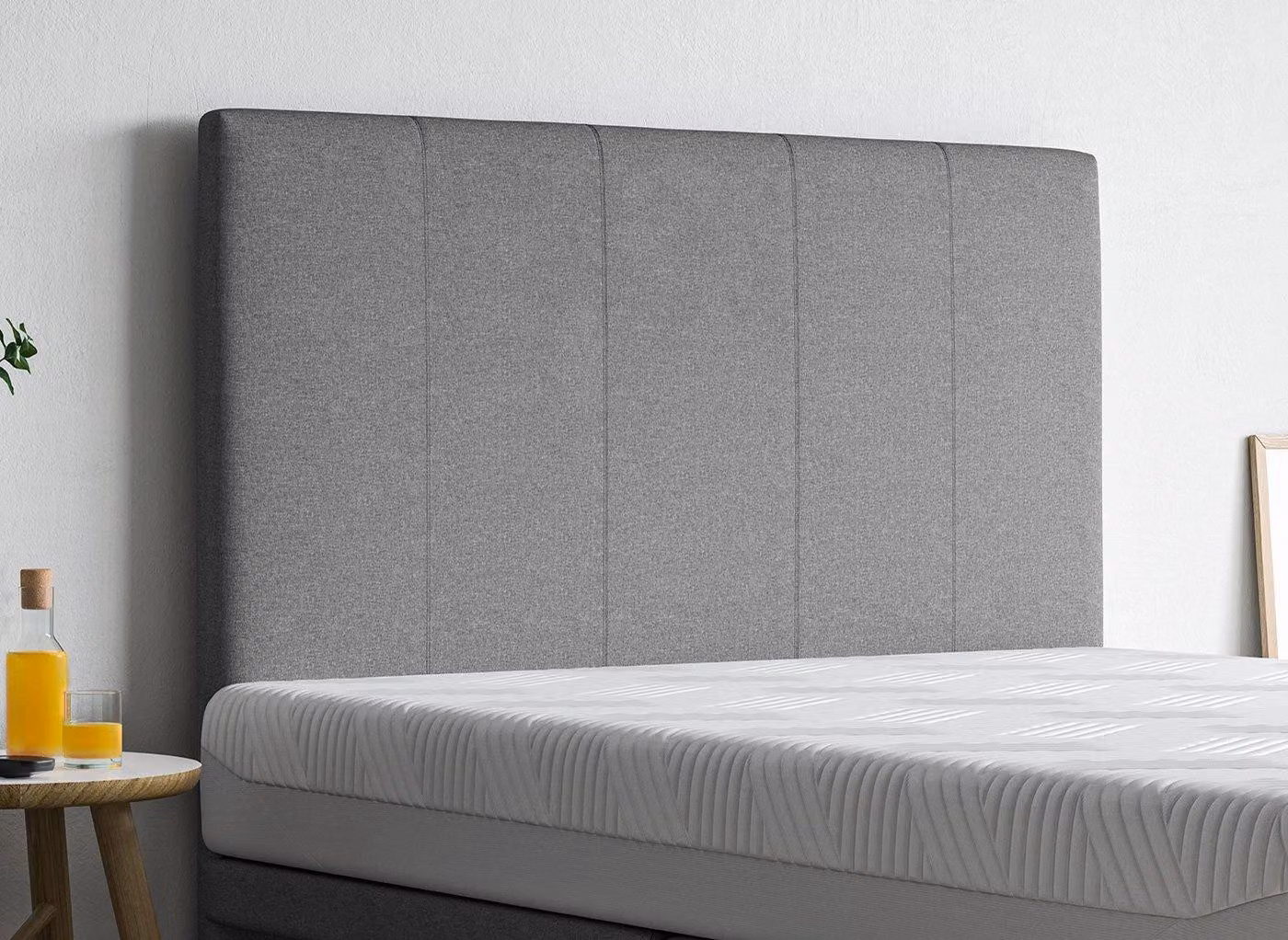 Sleepmotion 400i Minimalist Upholstered Headboard in Grey