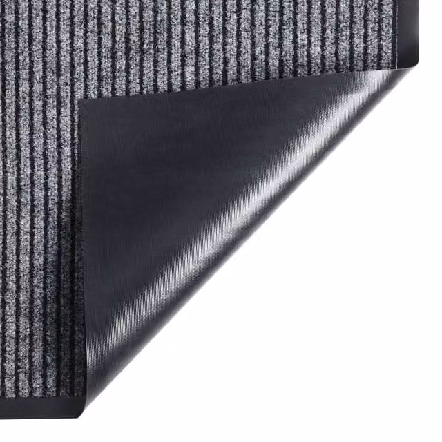 Berkfield Home Traffic Striped Grey Non-Slip Doormat W: 60 cm, D: 80 cm – 1