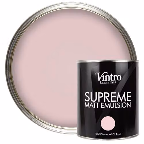 Vintro Luxury Matt Emulsion Multi Surface Paint, Light Pink, 1 l