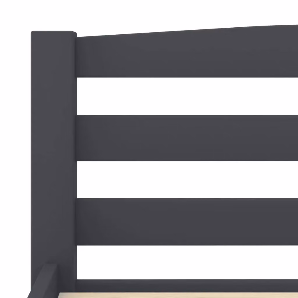 Berkfield Home Modern Solid Pine Bed Frame with Drawers, Grey, 200 x 200 cm – 3