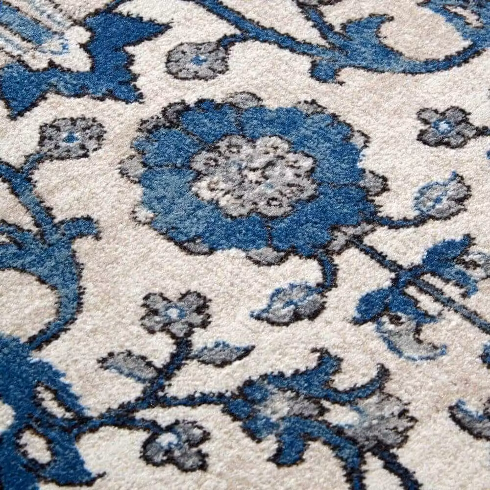 Villeroy & Boch 1869 Ernest Vintage Floral Short Pile Rug in Beige, W: 80 cm, L: 240 cm – 2