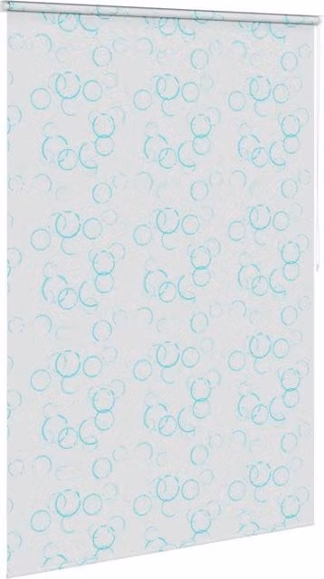 Berkfield Home Bubble Shower Roller Blind, White, W: 140 cm, H: 240 cm