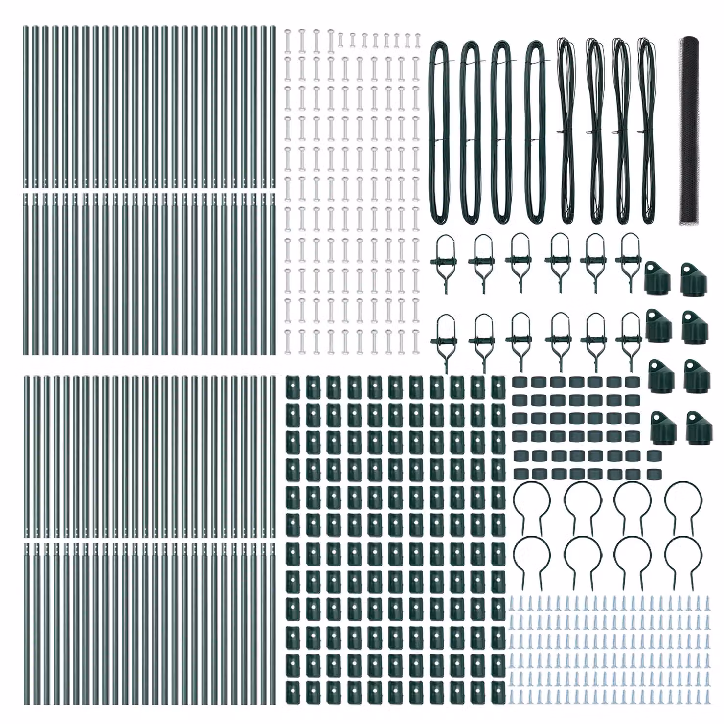 Berkfield Home Grey Powder-Coated Steel Hexagon Fence, W: 100 cm, H: 160 cm – 2
