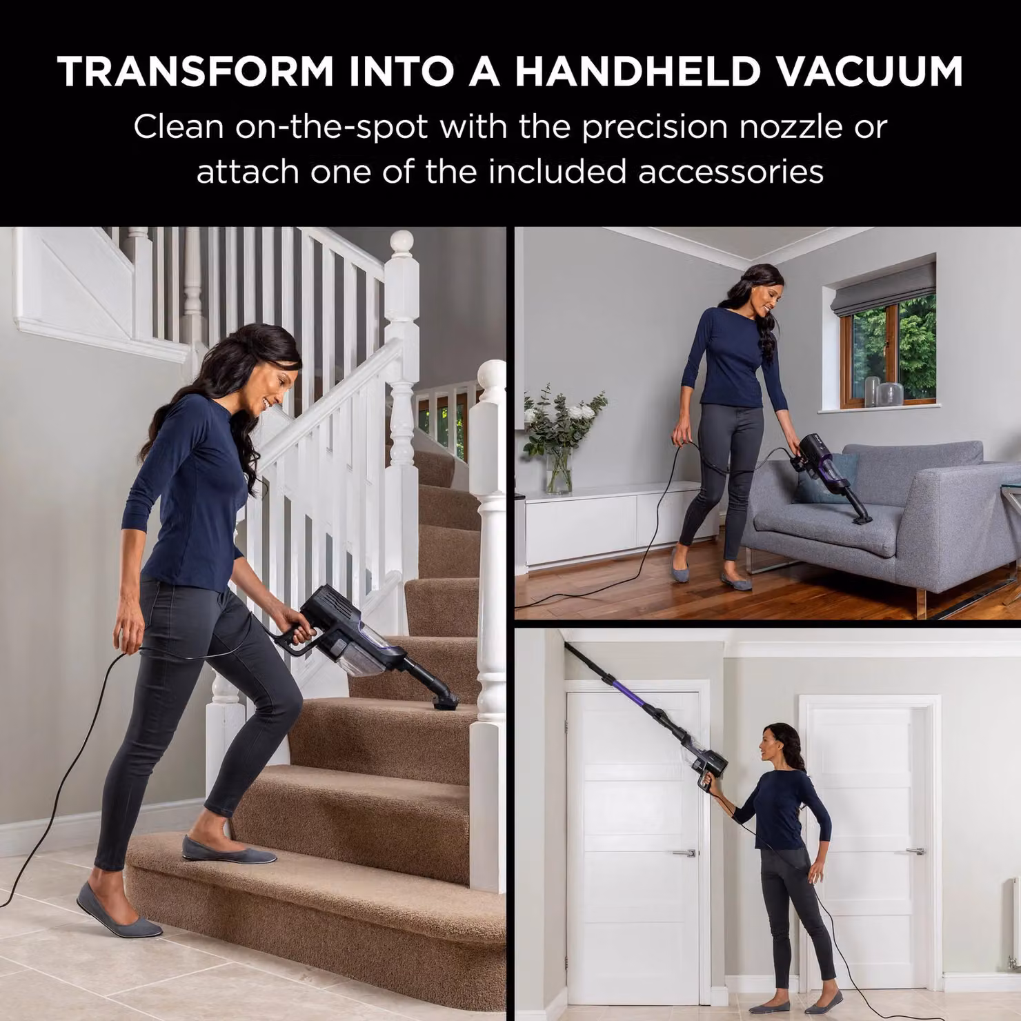 Shark Anti Hair Wrap Corded Stick Vacuum Cleaner with Flexology HZ500UK in Black – 2