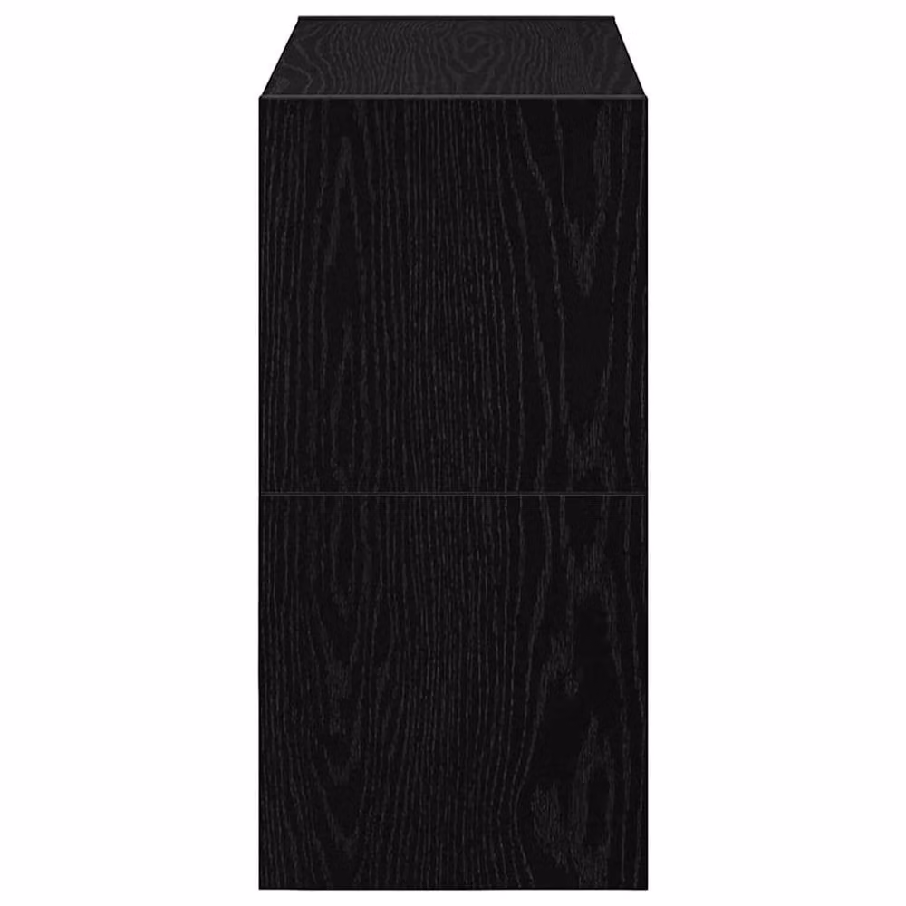 Berkfield Home Stackable Shoe Racks, 2 Pieces, Black Oak, W: 60 cm, D: 30 cm, H: 30.5 cm – 5