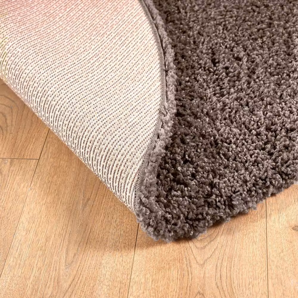Bravich LTD Shaggy Round Area Rug in Beige, Diameter: 150 cm – 8