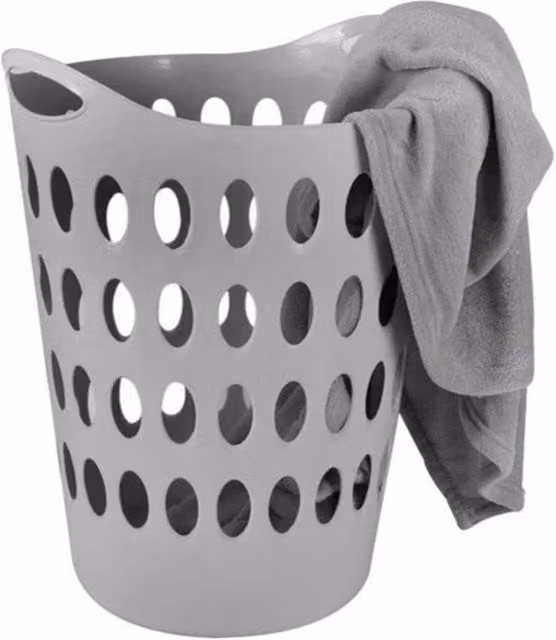 Nordara New Plastic 50L Laundry Basket with Handles, Grey – 1
