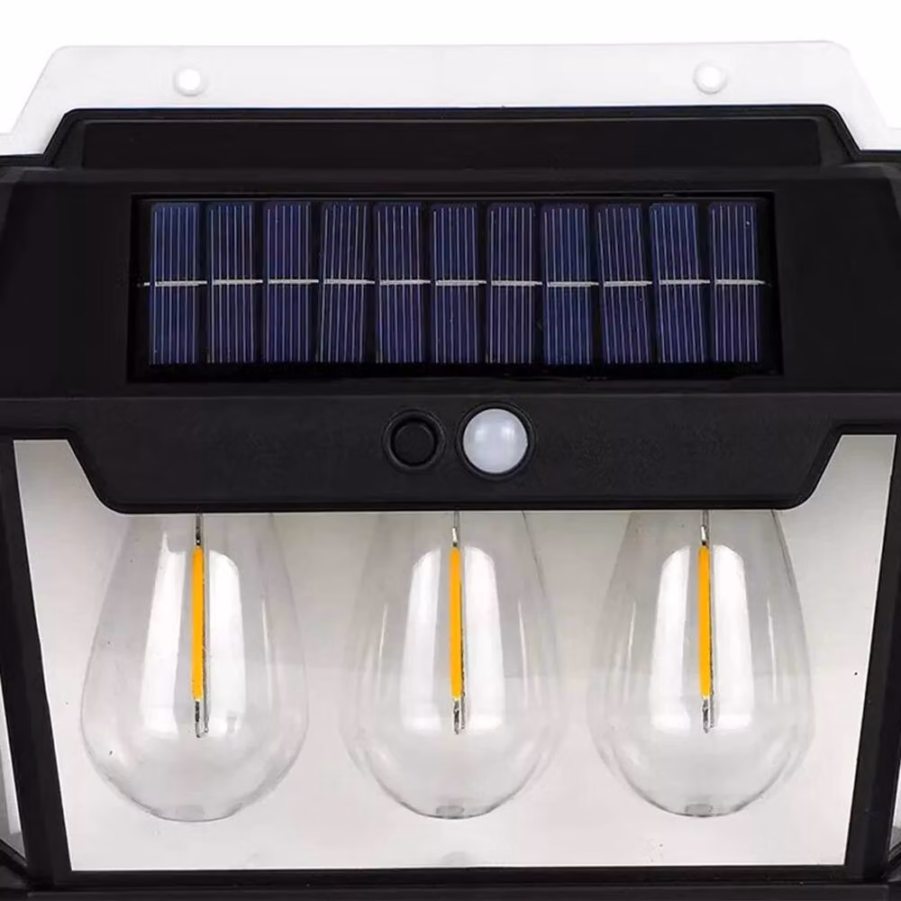 SPETLEK Intelligent Solar Induction LED Wall Lamp with Motion Sensor, Black, H 23.6 cm x W 17.5 cm x D 6.5 cm – 3
