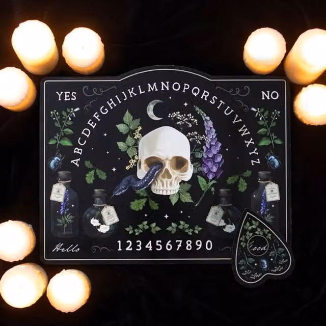 KDMK Poisonous Plants Talking Board Mystical Floral Decorative Game in Black