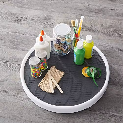 Copco Pro White Non-Skid Plastic Lazy Susan Turntable Organiser, Diameter: 38 cm – 3