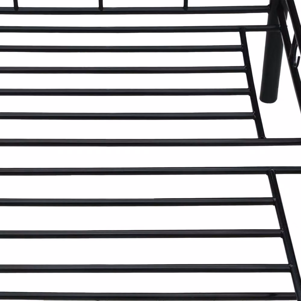 Berkfield Home Black Metal Bed Frame W/D/H: 90 x 200 cm – 4