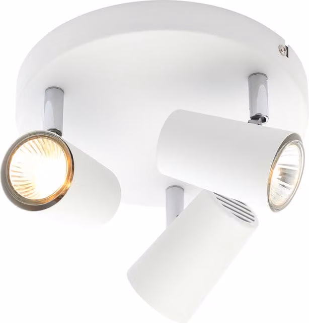Litecraft Chobham Adjustable 3 Light Spotlight Plate in White