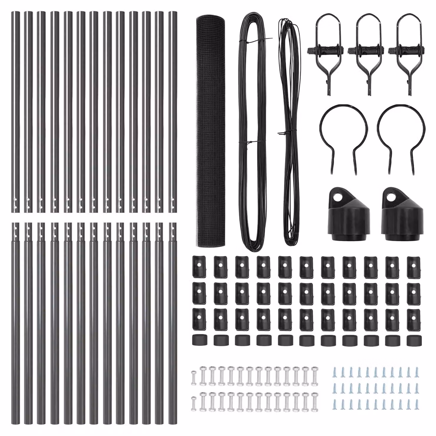 Berkfield Home Grey Steel Welded Wire Fence with 13 Posts, H: 120 cm, L: 25 m – 4