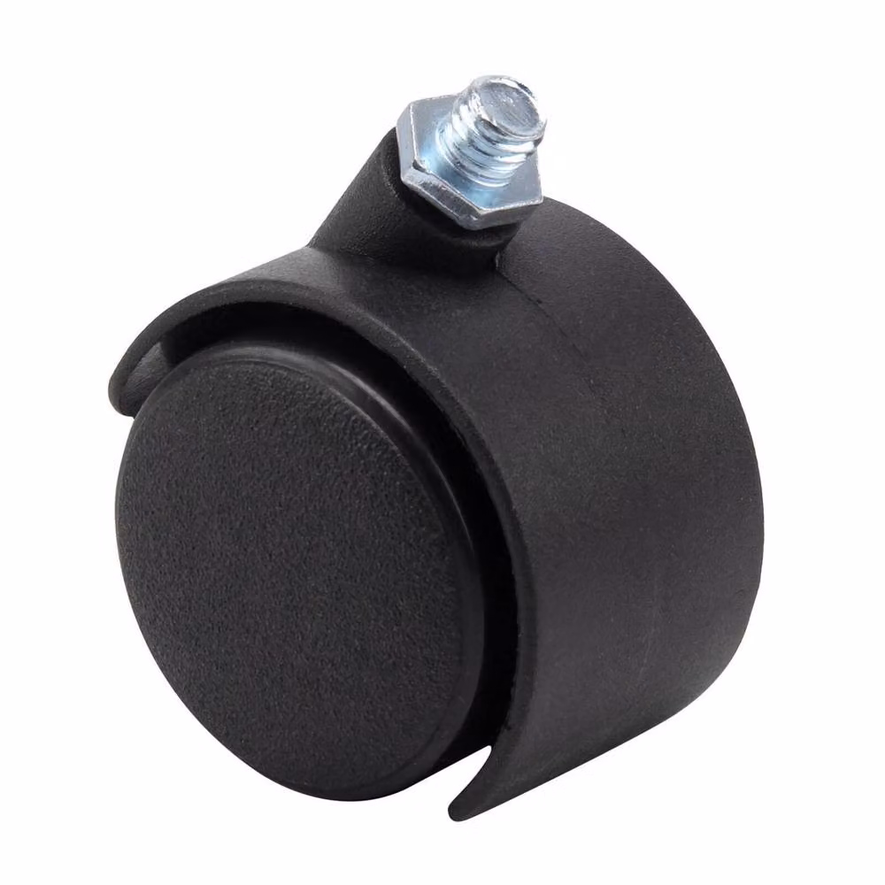 FLAVORA 3 Pack Round Metal Plant Pot Caddy in Black – 4
