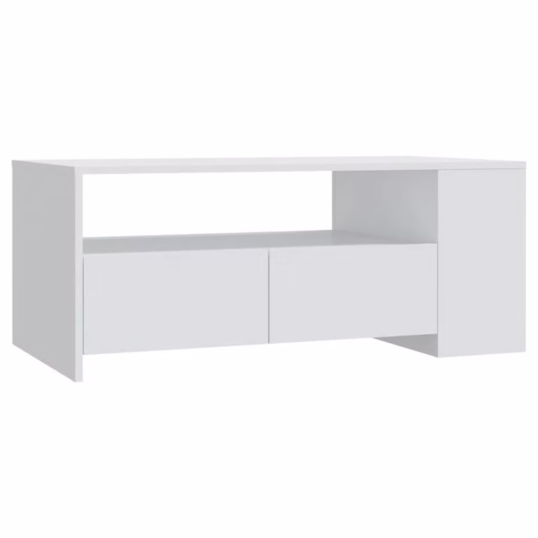 Berkfield Home Decorative White Coffee Table, W/D/H: 102 x 55 x 42 cm