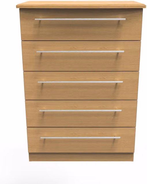 2 U Carlton 5 Drawer Chest in Natural