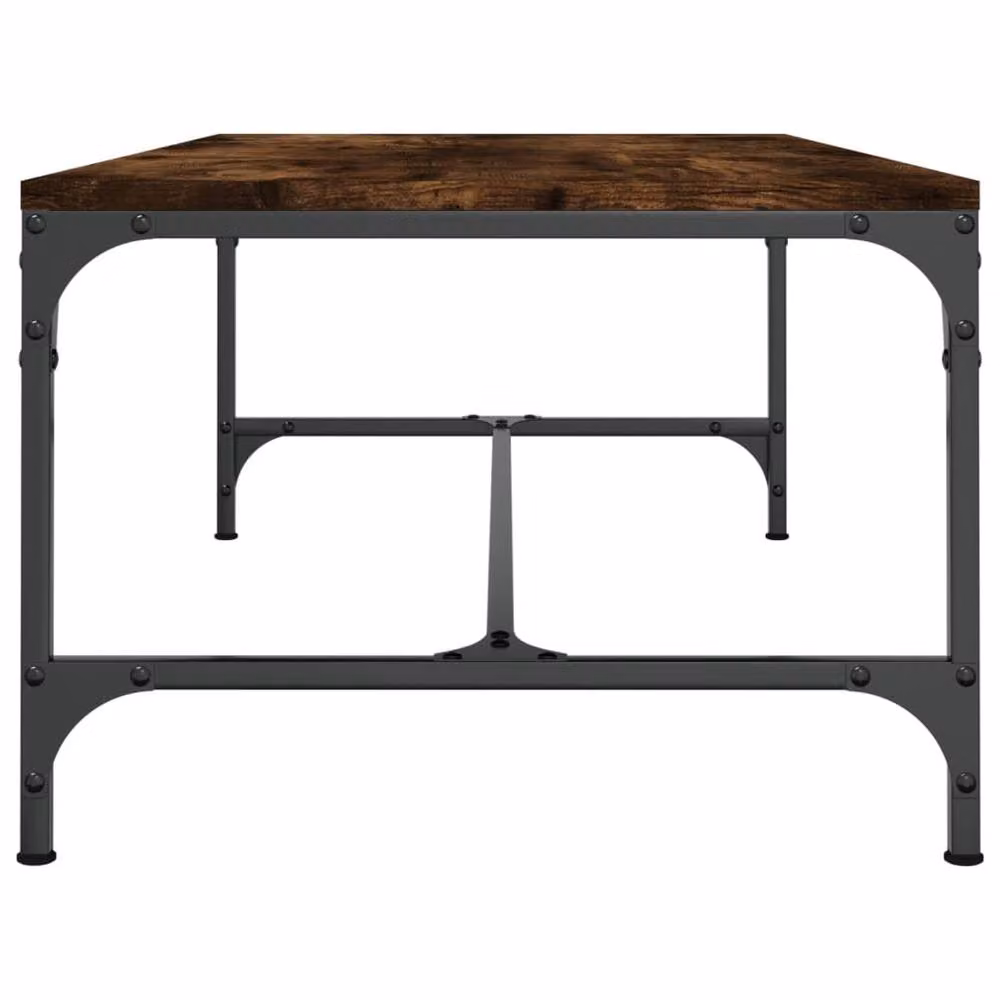 Berkfield Home Decorative Coffee Table in Smoked Oak Brown, W/D/H: 100 x 50 x 35 cm – 3