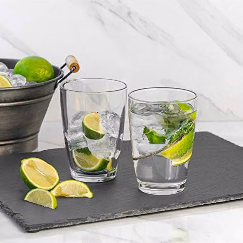 LAV Vega Highball Glass Tumbler Set, Transparent, Pack of 6, 415ml – 2